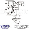 Grohe Eurosmart Single-Lever Kitchen Sink Mixer Tap Dimensions